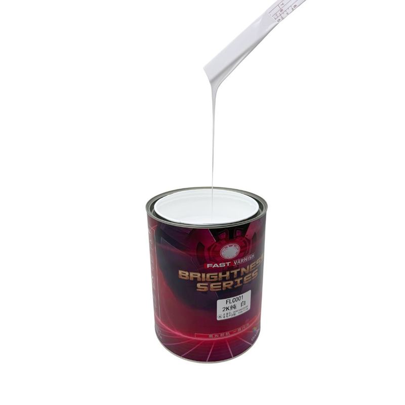 Automotive 2K White Paint Efficient Durable Finish 4L Vehicle Repair Workshop