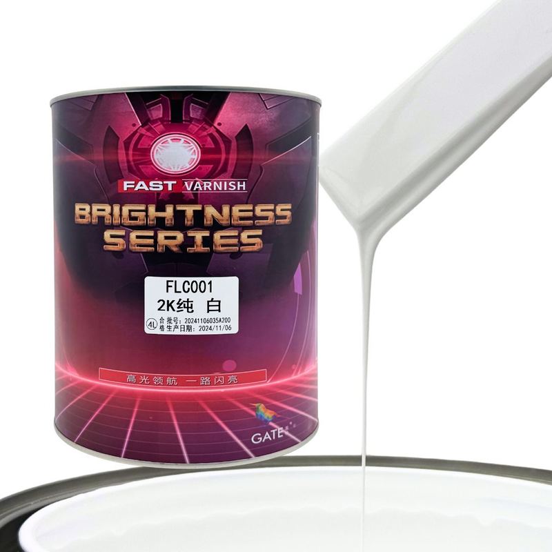 Automotive 2K White Paint Powerful Durable Finish 4L Workshop Car Repair Coating