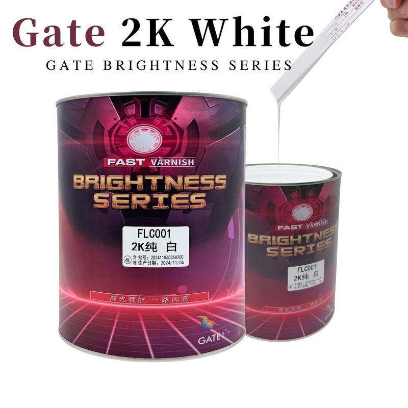 Automotive 2K White Paint Powerful Durable Finish 4L Workshop Car Repair Coating