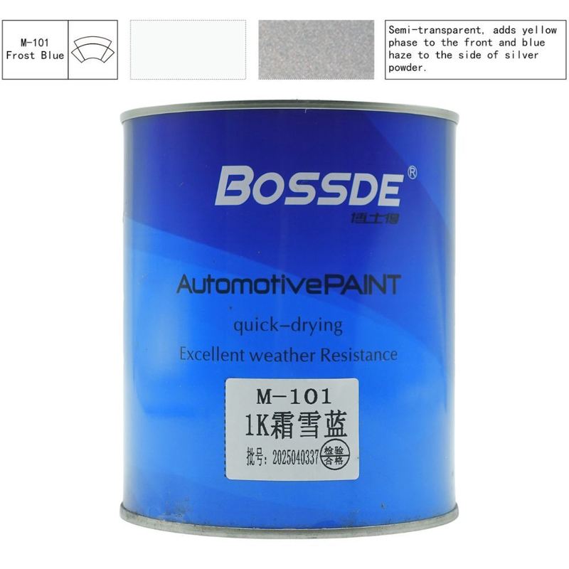 Frost Blue Car Paint Colorant Long Lasting 1K Basecoat 1L Strong Adhesion Formula