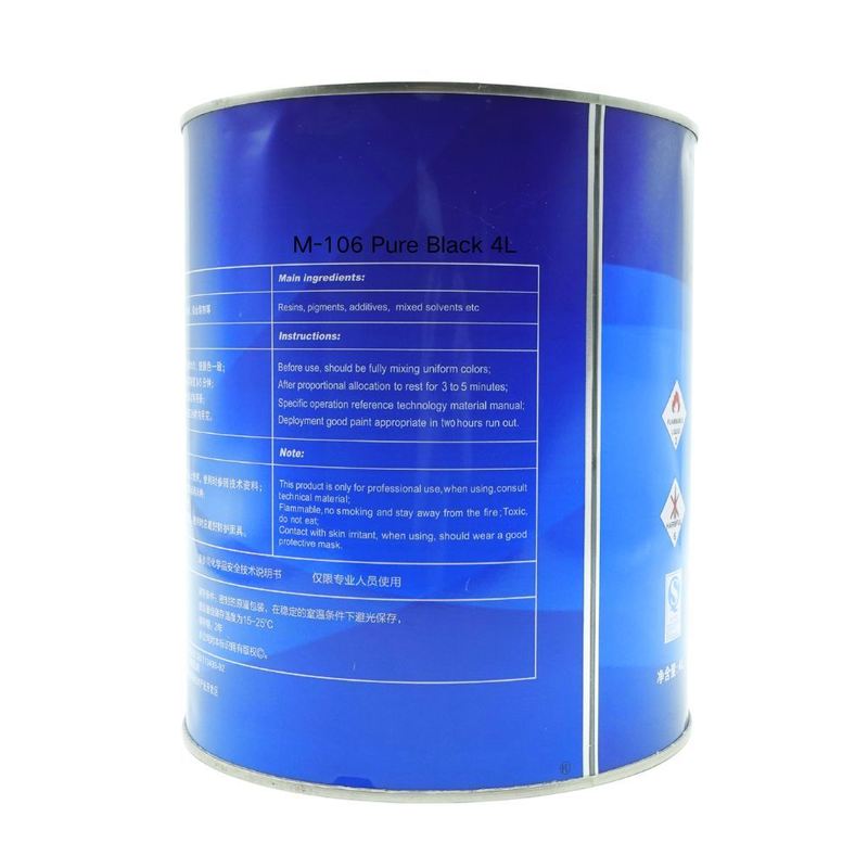 Fast Drying 1K Black Basecoat Easy Spraying Strong Opacity For Auto Industrial Use