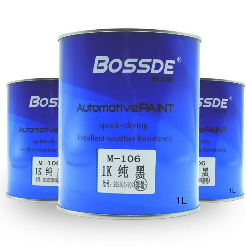 Fast Drying 1K Black Basecoat Easy Spraying Strong Opacity For Auto Industrial Use