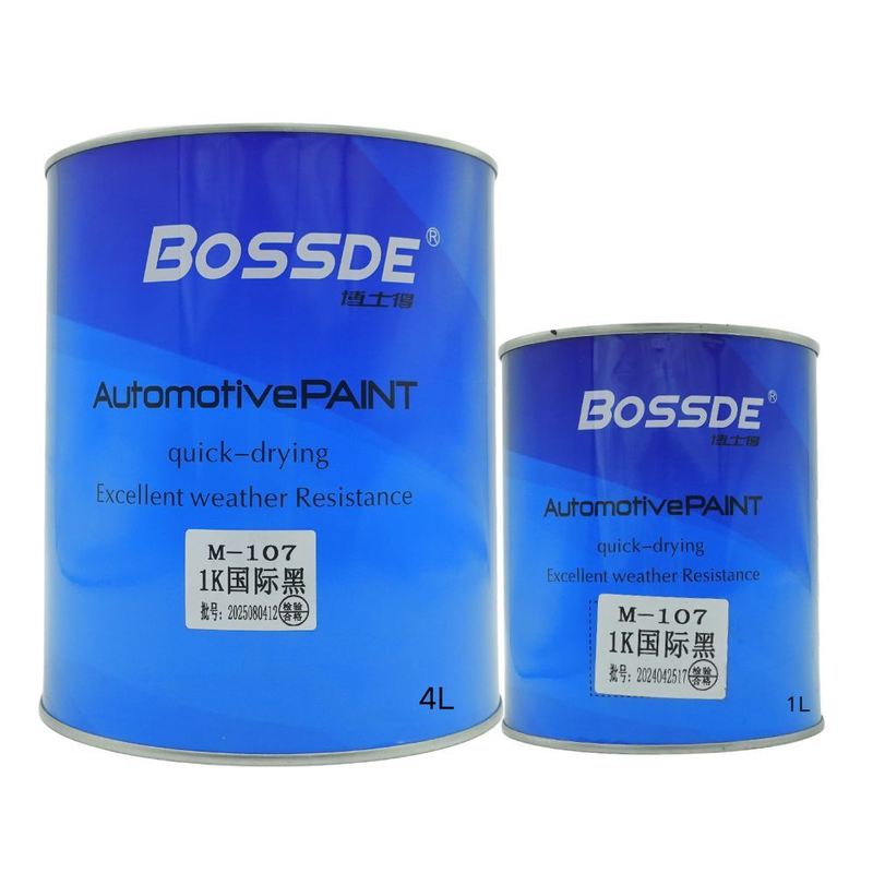 Black 1K Automotive Paint Powerful Hiding Strength For Global Distributors Workshops