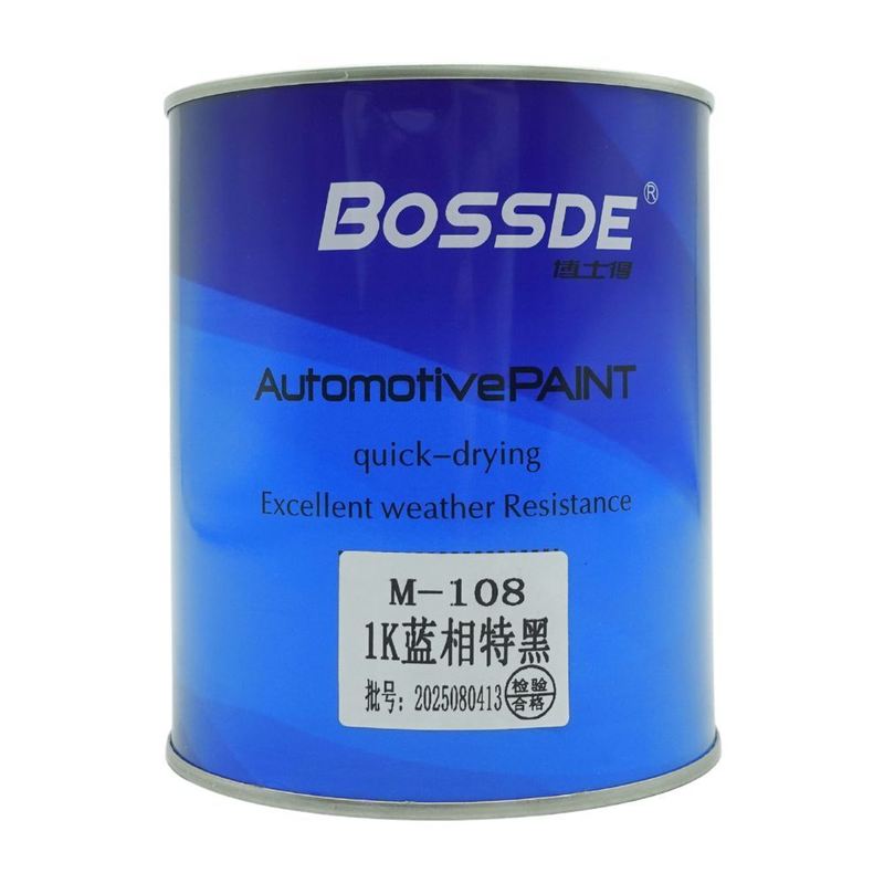 1L And 4L 1K Blue Shade Automotive Jet Black Base Coat Strong Hiding Power