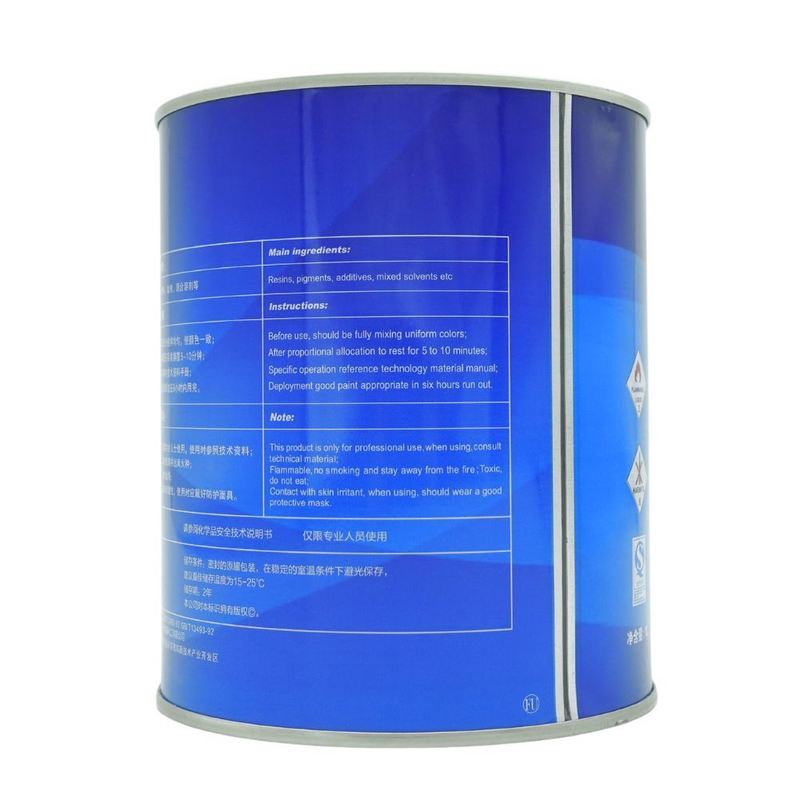 1L And 4L 1K Blue Shade Automotive Jet Black Base Coat Strong Hiding Power