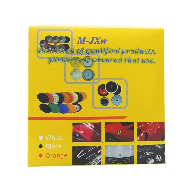 Orange Sponge Wheel Advanced Durable 4 Inch Polishing Tool For Multi Surface Use