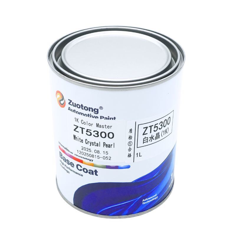 Auto Body White Basecoat Durable Crystal Finish 1L High Performance For Car Painting