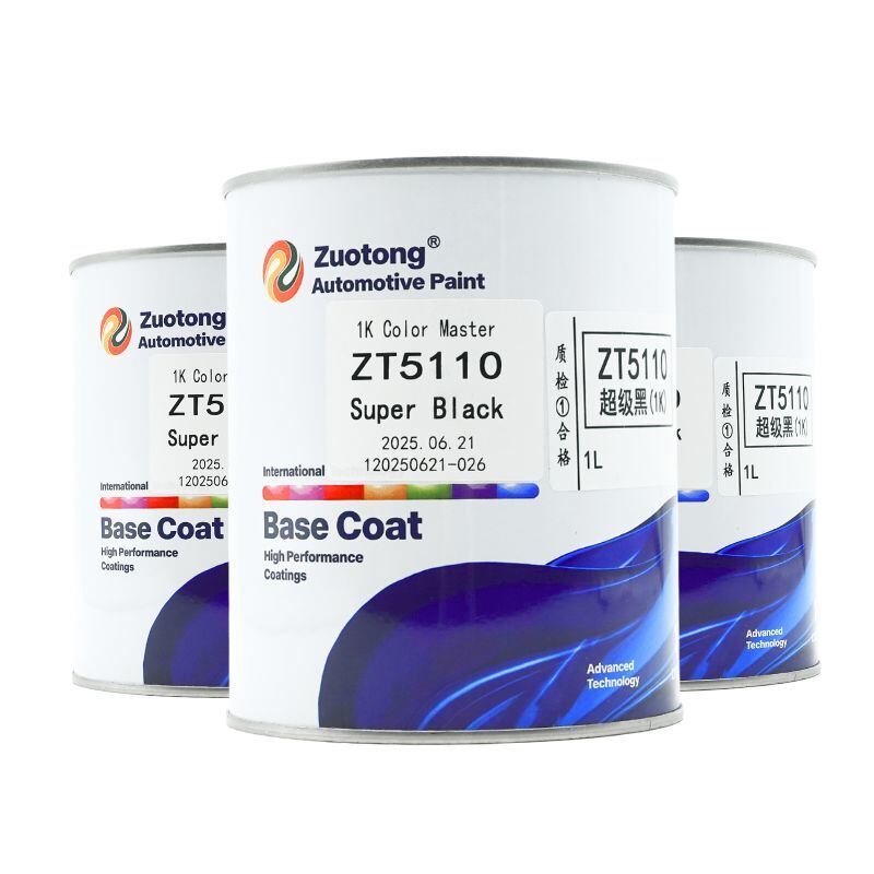 Car Refinish Black Paint Advanced Fast Dry Formula 1L High Efficiency Workshop Use