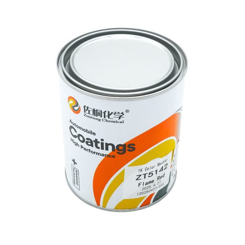 Car Base Coat Bright Strong Color 1L Professional Flame Red Auto Repair Paint
