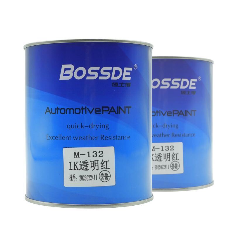 Bossde Transparent Red Refinish Base Coat Efficient Color System 1L Automotive Paint Toner