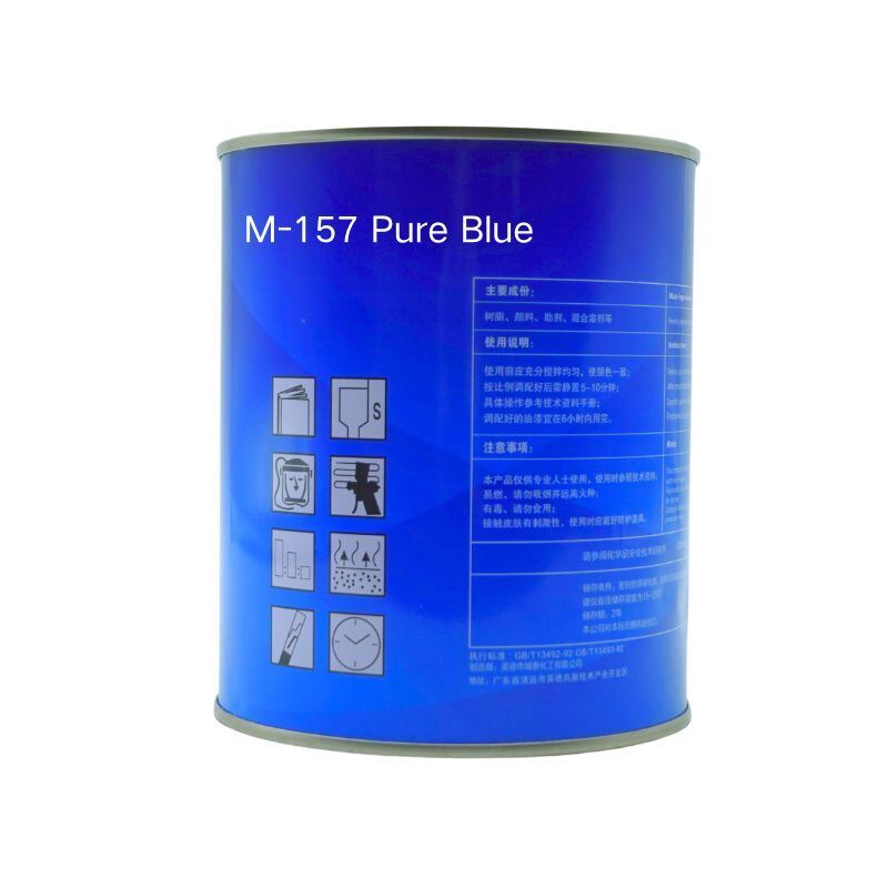 Bossde Automotive Base Coat Confident Powerful Blue Color 1L High Saturation Refinish System