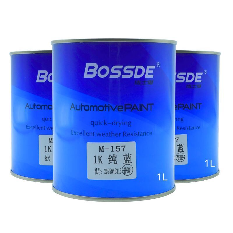 Bossde Automotive Base Coat Vibrant Professional Blue Toner 1L Strong Color Mixing System