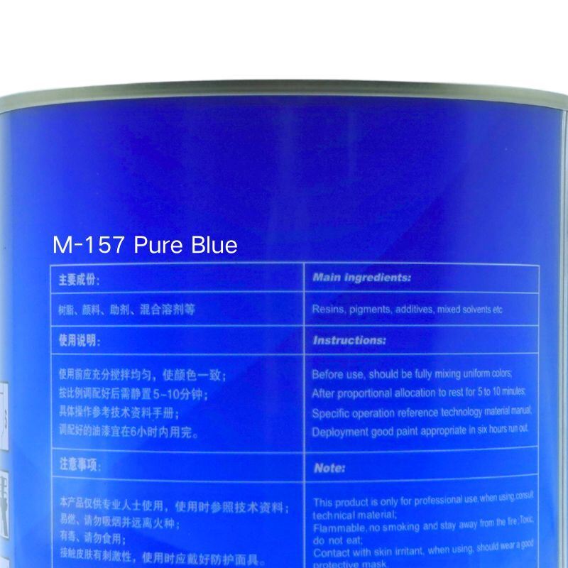 Bossde Automotive Base Coat Vibrant Professional Blue Toner 1L Strong Color Mixing System