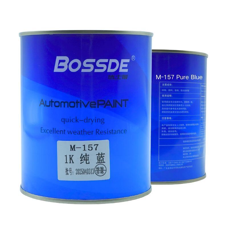Bossde Automotive Base Coat Reliable High Strength Blue Pigment 1L Refinish Color Mixing