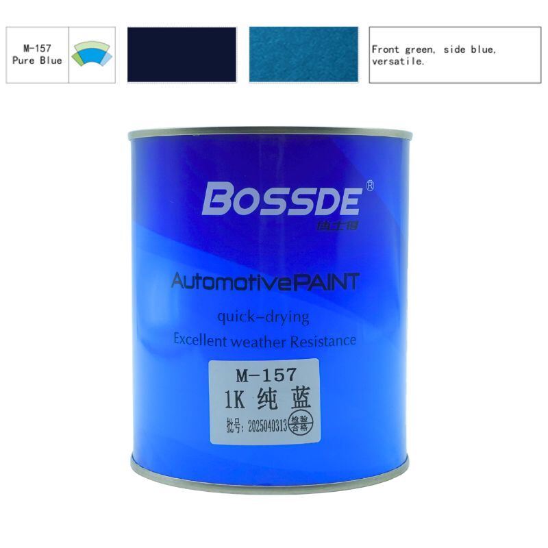 Bossde Automotive Base Coat Durable High Saturation Blue Color 1L Auto Refinish Mixing