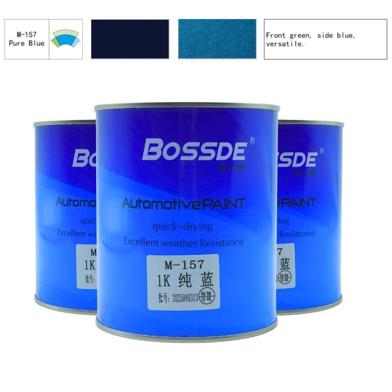 Bossde Automotive Base Coat Vibrant Professional Blue Toner 1L Strong Color Mixing System