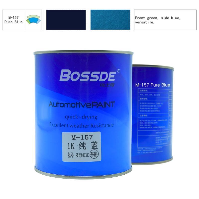 Bossde Automotive Base Coat Durable High Saturation Blue Color 1L Auto Refinish Mixing