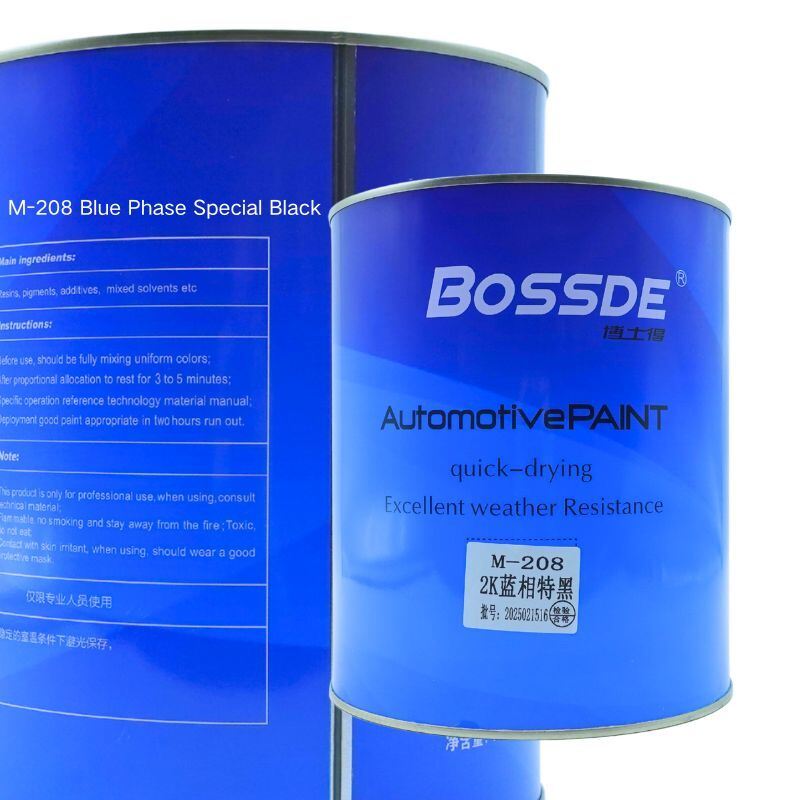 Bossde 2K Black Paint Reliable High Coverage Power Formula 4L Automotive Refinishing Coating