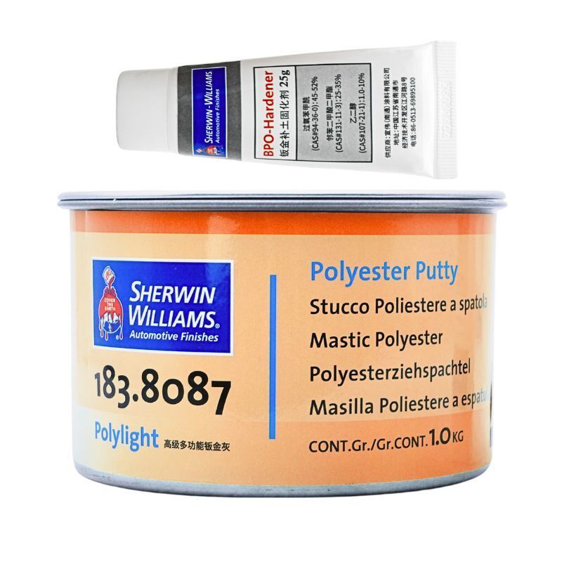 Sherwin-Williams Automotive Body Filler Reliable High Performance 1kg Easy Sanding For Metal Repair