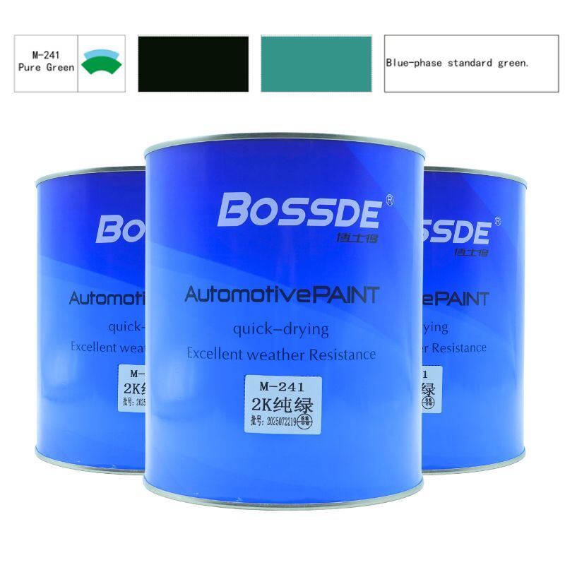 Bossde Automotive Green Paint Advanced Fast Dry System 4L High Coverage For Car Refinish Workshop