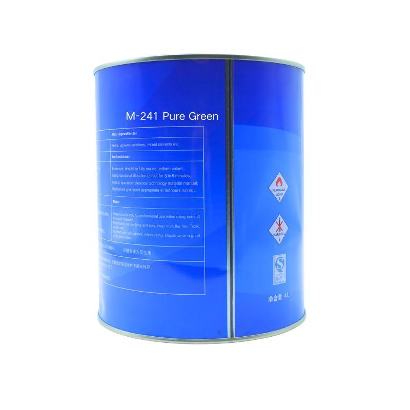 Bossde Car Paint Reliable High Gloss Coating 4L 2K Pure Green Spray For Auto Repair