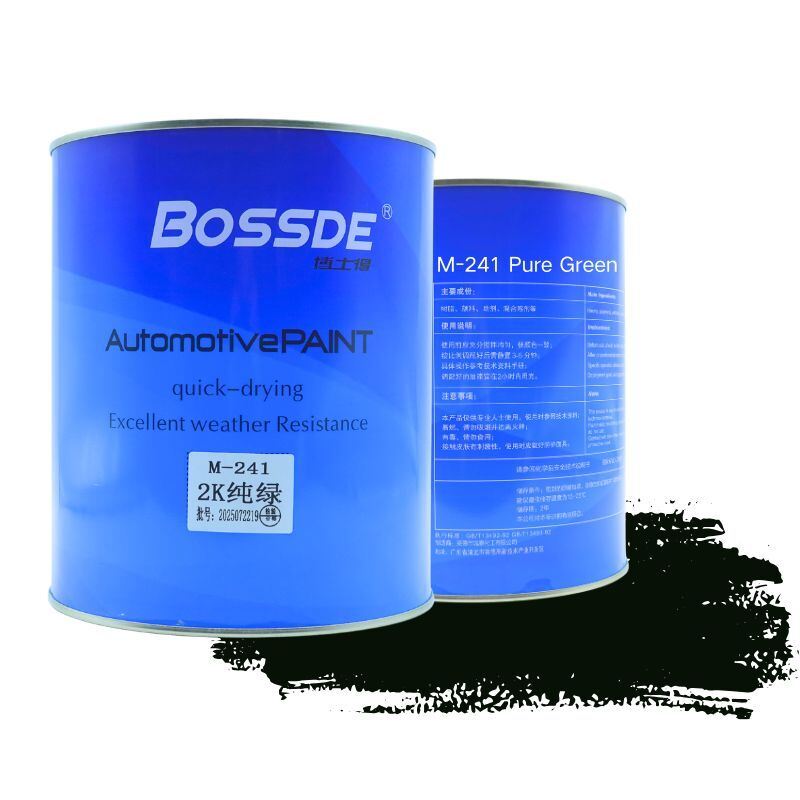 Bossde Automotive Green Paint Durable Strong Coating 4L Efficient Spray Solution For Auto Body Repair