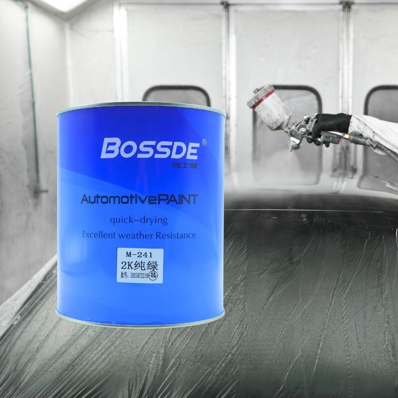 Bossde Auto Refinish Paint Efficient Strong Coverage 2K Green Coating 4L Workshop Use