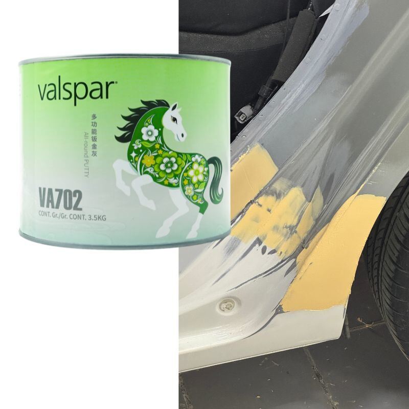 Valspar Body Filler Durable Powerful 3.5kg Quick Dry Repair Compound For Automotive Workshop