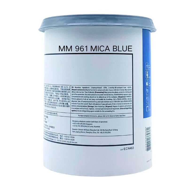 Automotive Waterborne Basecoat Advanced Pearl Blue Formula 1L For OEM Refinishing