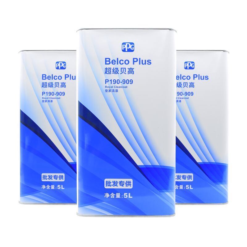 PPG Auto Belco Plus Clear Coat Reliable High Hardness System 5L Advanced Vehicle Repainting