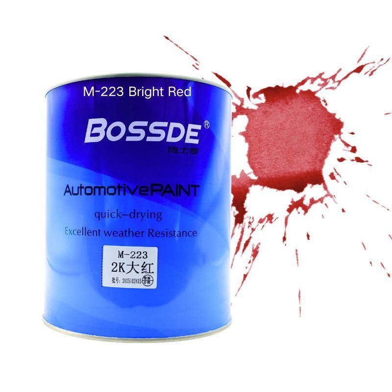 Bossde 2K Bright Red Automotive Paint Durable Professional 4L Coating For Vehicle Repair
