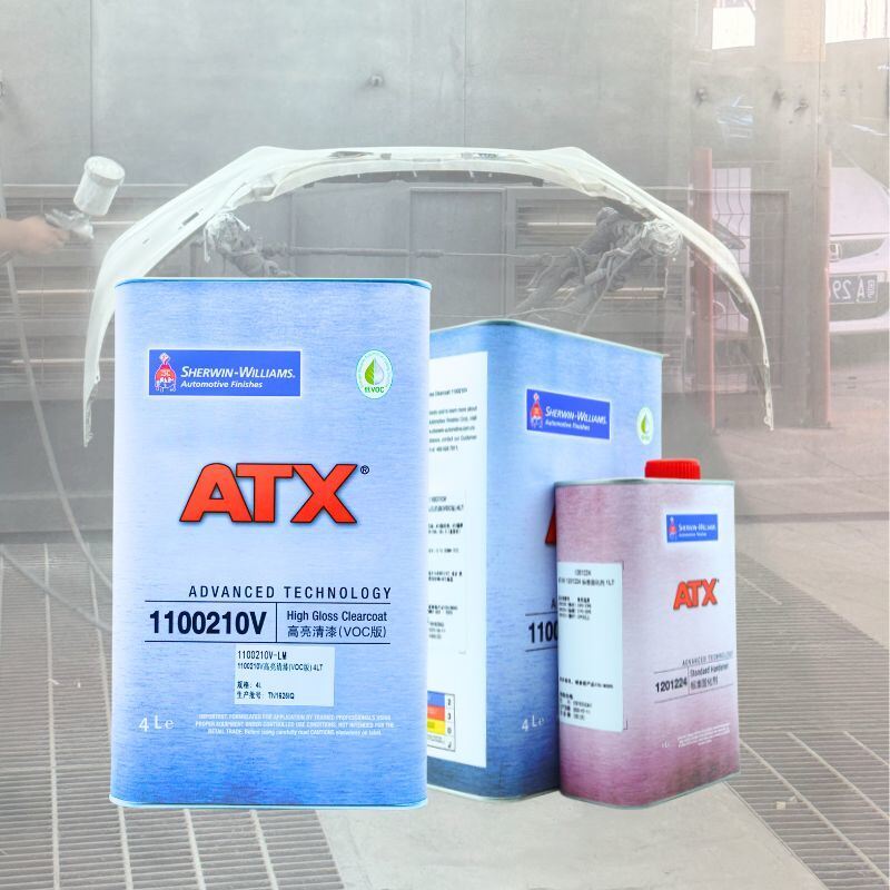 1100210V High Gloss VOC Clear Coat 2K Automotive Refinish Clear Coat for Luxury Car Repair