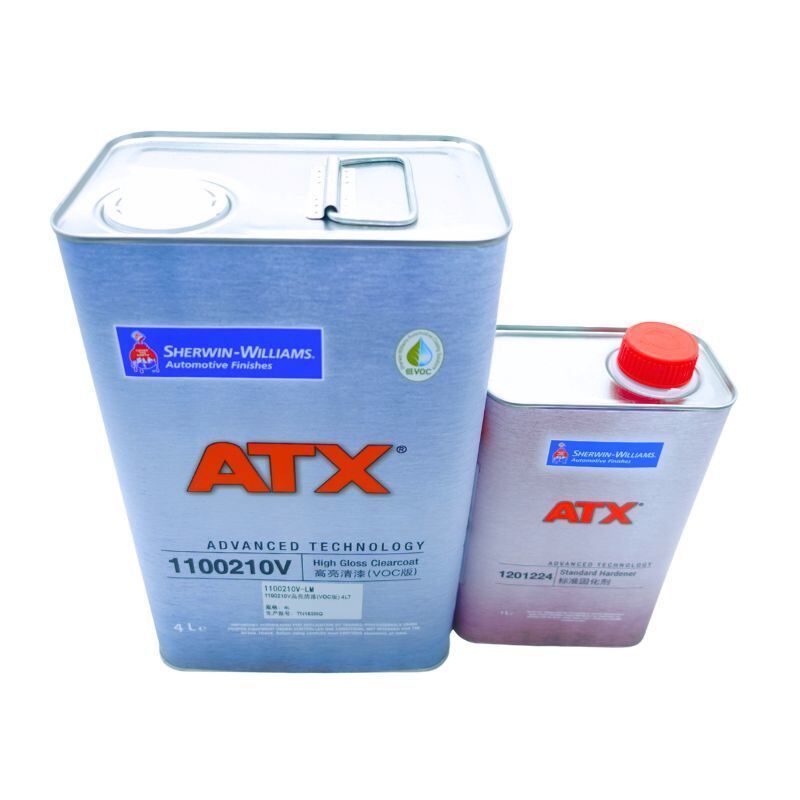 1100210V High Gloss VOC Clear Coat 2K Automotive Refinish Clear Coat for Luxury Car Repair