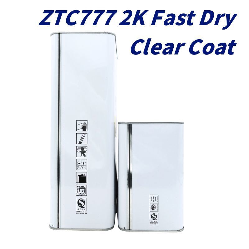 ZTC777 Hyper Fast Dry Clear Coat No Thinner Needed 30 Min Polish 2K Auto Clear Coat For Spot Repair Body Shop Use