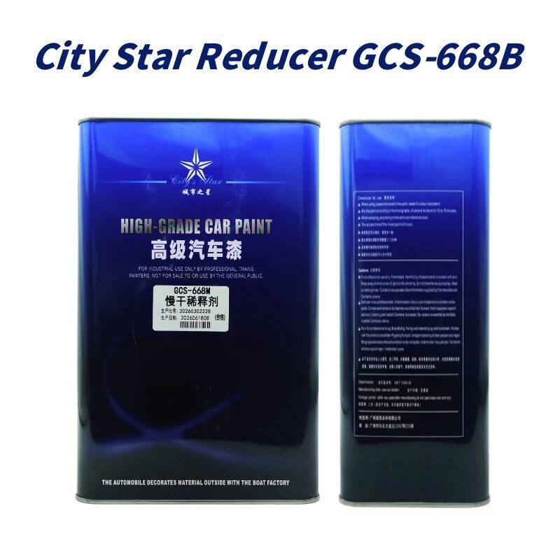 JLTL City Star GCS-668B Standard 2K Automotive Paint Reducer For Clear Coat Topcoat Epoxy Primer 15-25°C