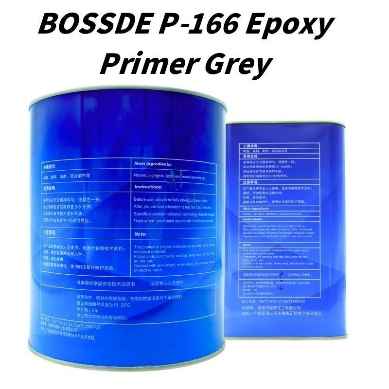 2K Grey Epoxy Primer Grey Base And CT2116 Hardener Kit Anti Corrosion Primer For Car Repair Panel And Industrial Metal Painting
