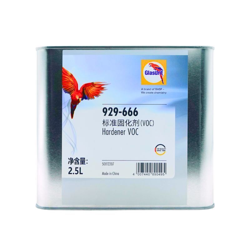 2K High Solids Automotive Clear Coat Glasurit 923-666 VOC Ready System With 929-666 Hardener