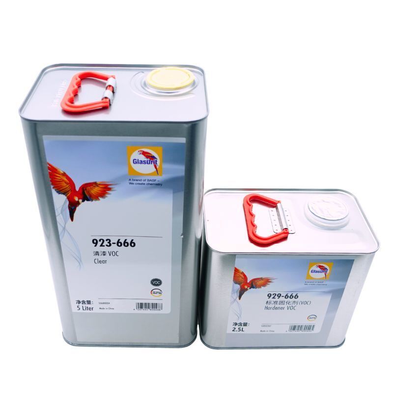 2K High Solids Automotive Clear Coat Glasurit 923-666 VOC Ready System With 929-666 Hardener