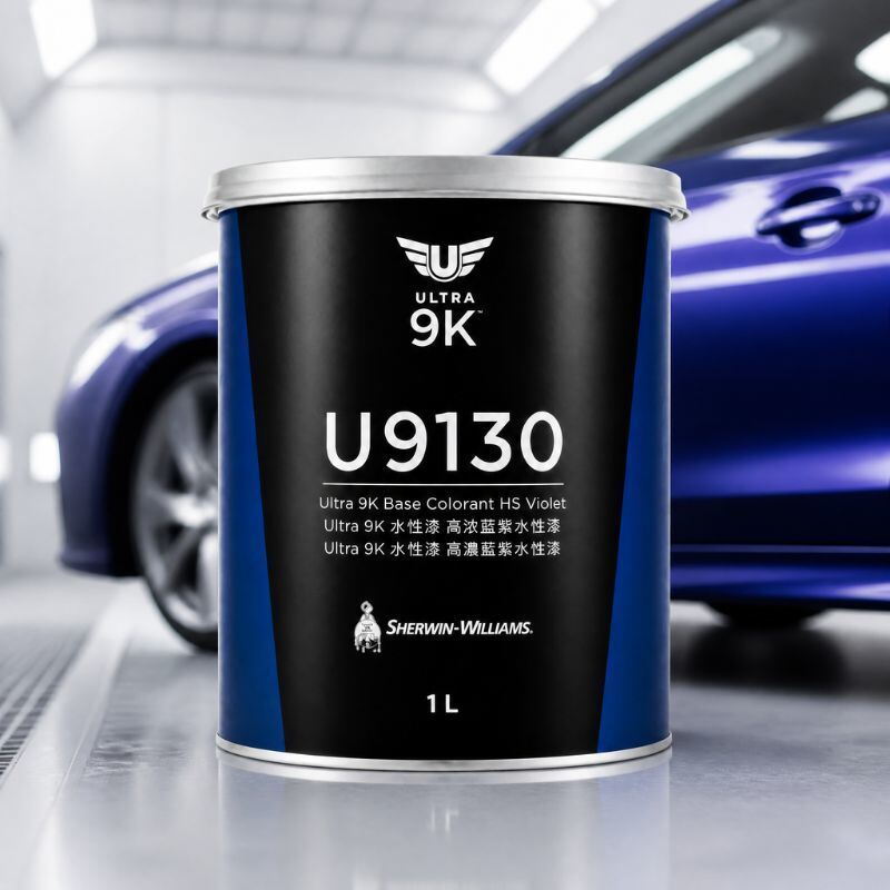 Ultra 9K U9130 Blue Violet Toner Campuran Basecoat Berbasis Air 1L untuk Sistem Campuran Cat Otomotif Formula