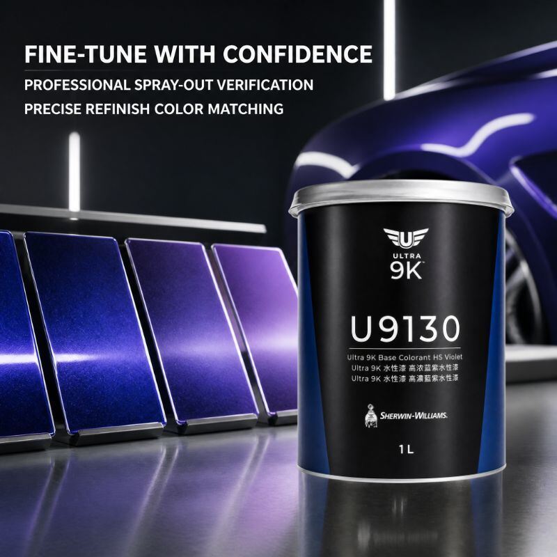 Sherwin-Williams Ultra 9K U9130 HS Violet Waterborne Automotive Basecoat Colorant untuk Koreksi Biru-Violet