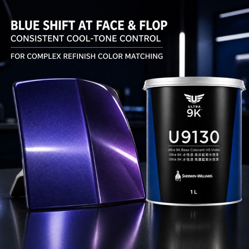 Sherwin-Williams Ultra 9K U9130 HS Violet Waterborne Automotive Basecoat Colorant untuk Koreksi Biru-Violet