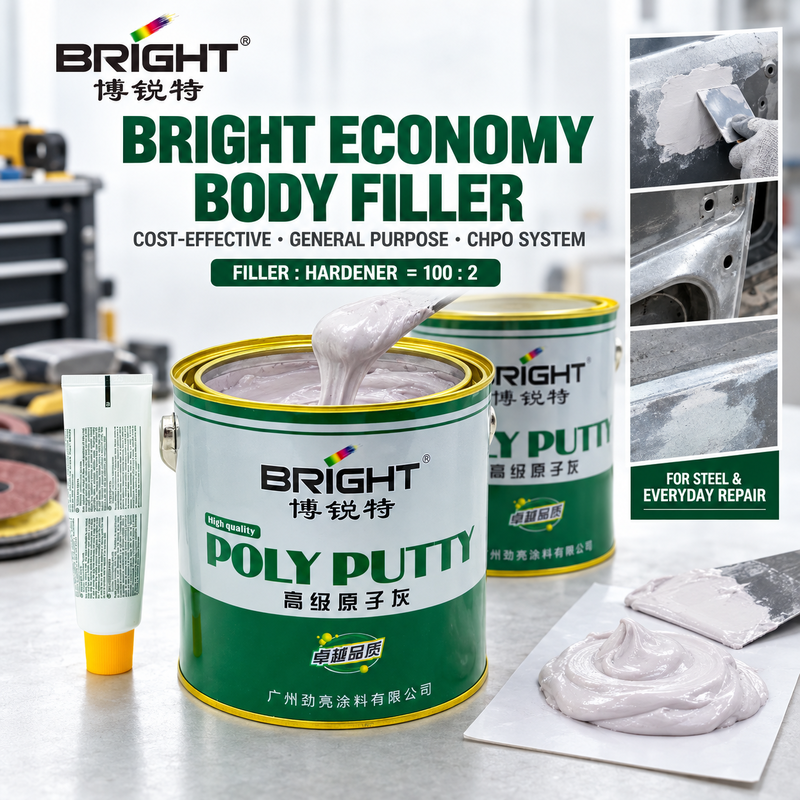 White Car Body Work Putty 3.5kg Smooth Sanding Body Filler For Car Marine Use Bright
