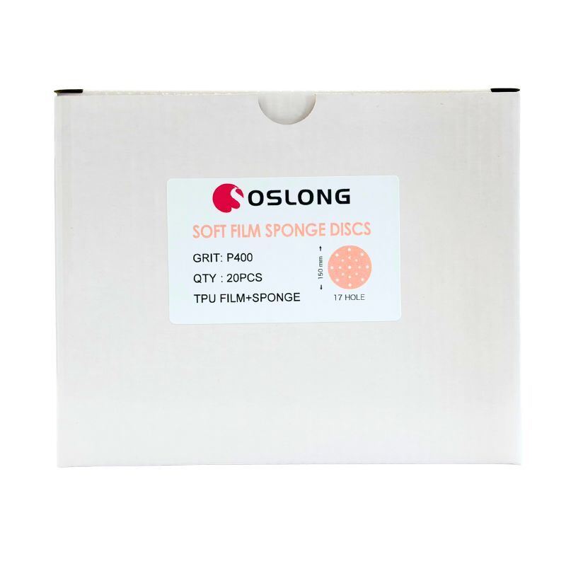 OSLONG SF520 6 Inch 17 Hole Soft Film Sponge Sanding Disc for Automotive Refinishing