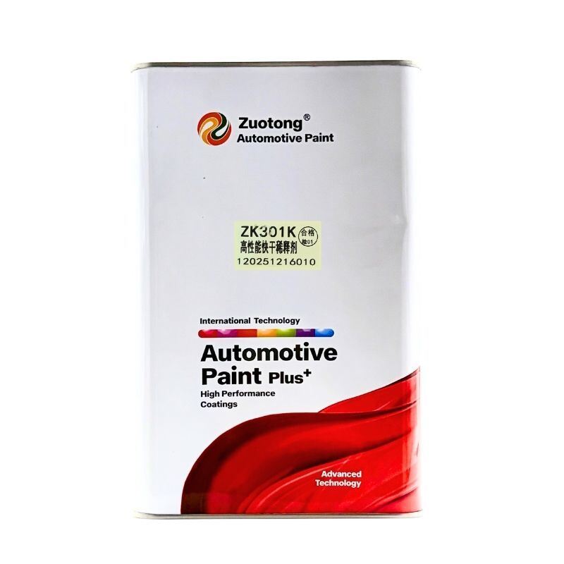 Zuotong Fast Dry Thinner Reliable High Performance Formula 4L Automotive Spray Painting