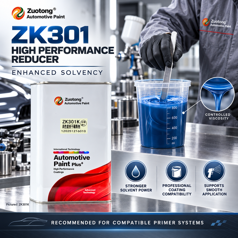Zuotong Fast Dry Thinner Reliable High Performance Formula 4L Automotive Spray Painting