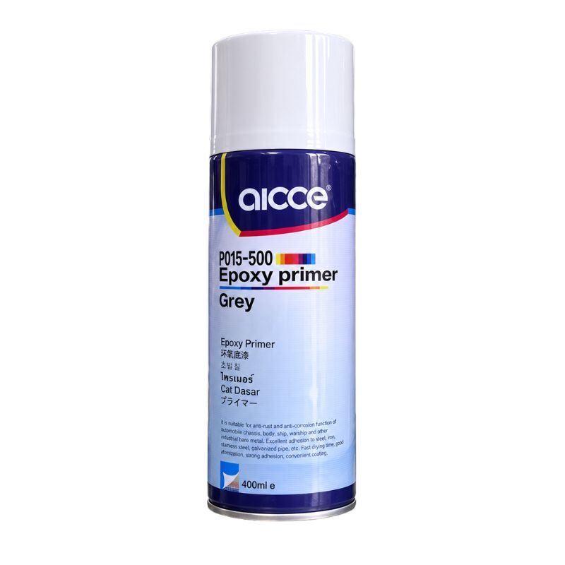 AICCE P015-500 Self Spray Epoxy Primer 400ml Grey 1K Aerosol Primer for Automotive Bare Metal Spot Repair
